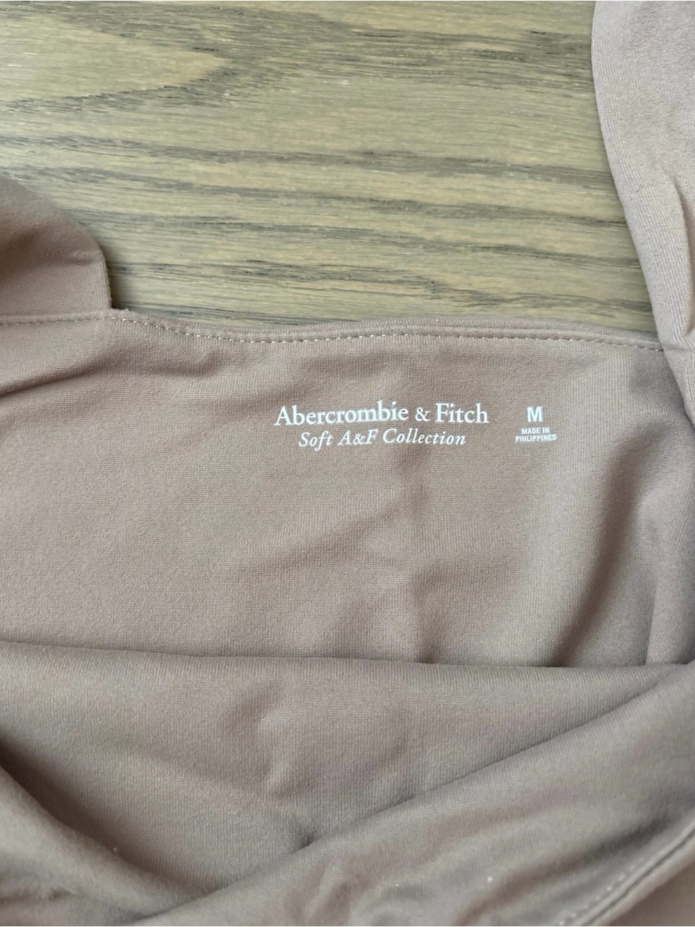 Abercrombie & Fitch Three-Pack Square-Neck Tank Tops — White, Black, Light Brown - Picture 5 of 5